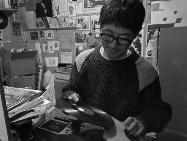 Koya Abe sells vintage records in Tokyo