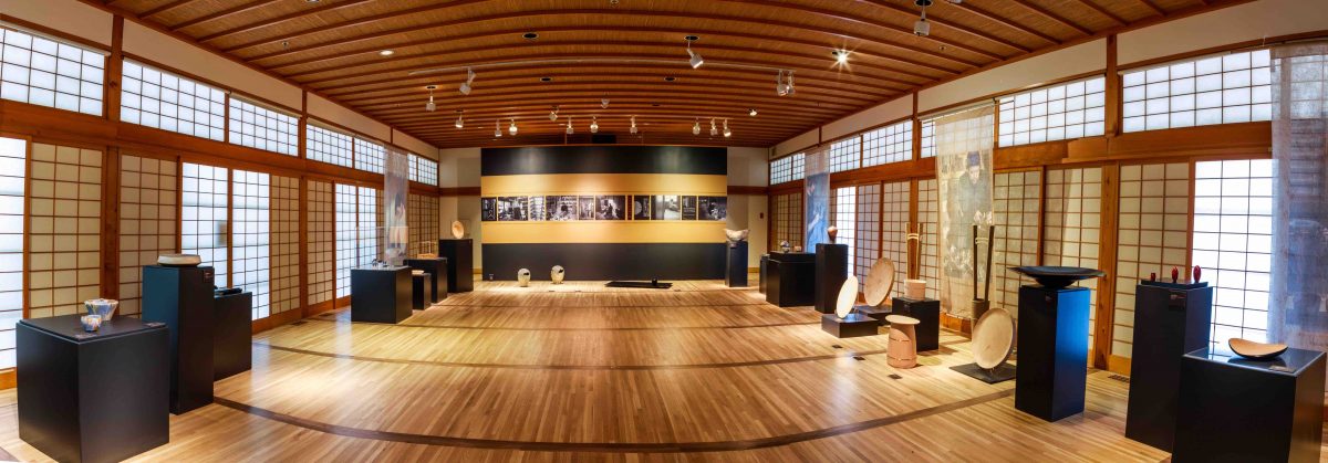 A panorama of the exhibition: Shokunin at Portland Japanese Garden ©Jonathon Ley